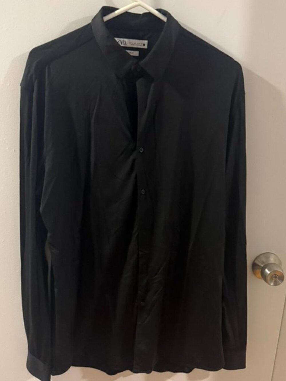 Men's Zara Black Button Shirt